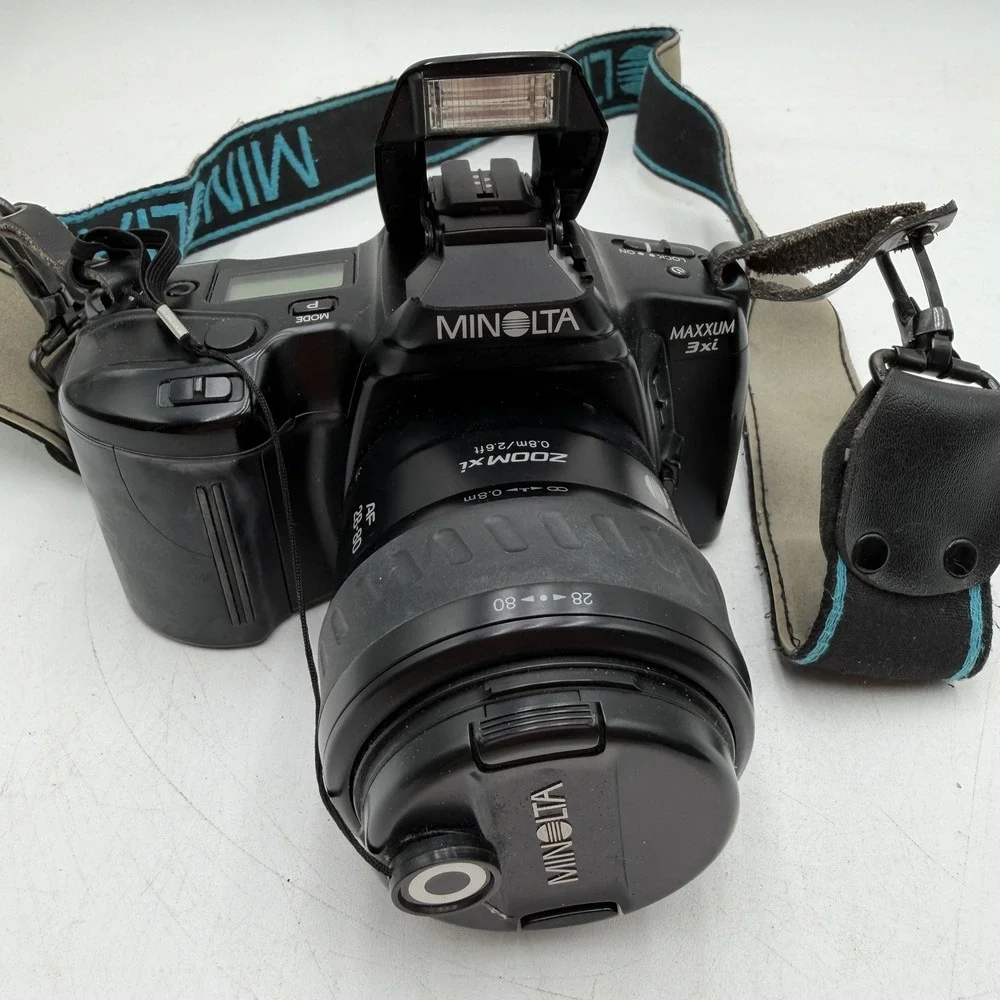 Minolta Maxxum 3Xi 35mm SLR Film Camera AF 28-80 Lens Tested No Battery